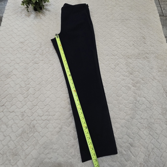 Talbots Curvy Navy Blue Flat-Front Straight Leg Office Dress Pants, Size 6 - Picture 5 of 8